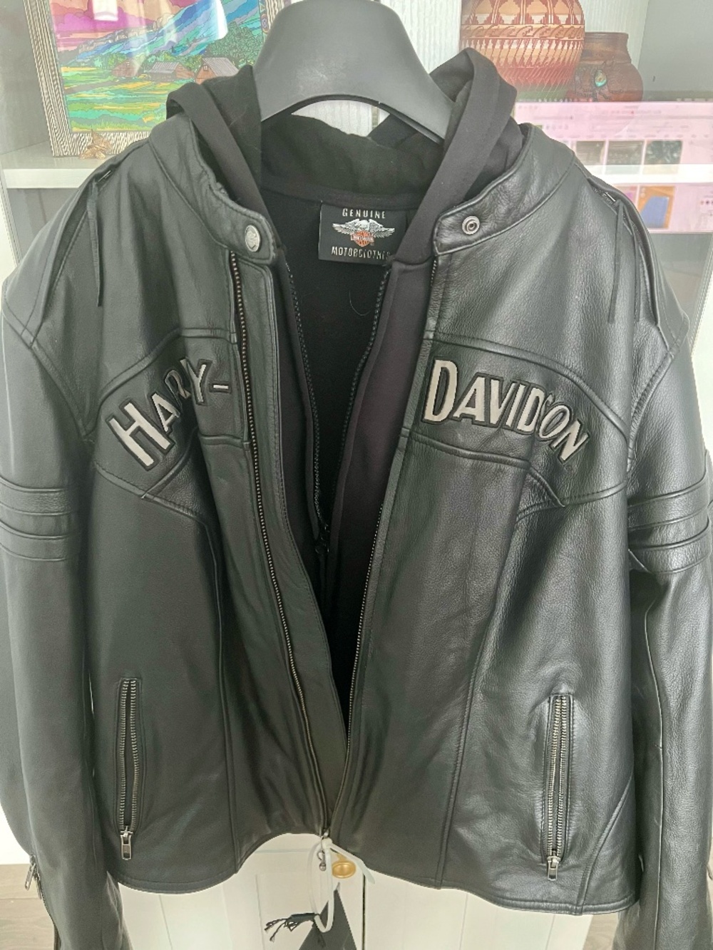 HARLEY-DAVIDSON Miss Enthusiast 3-in-1 Leather Riding Jacket, Size 1W